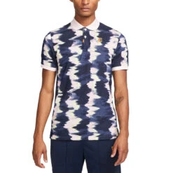 Nike Print Slim-Fit Polo Herren Poloshirt Dunkelblau Rosa