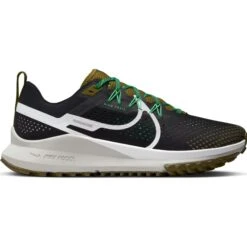 Nike React Pegasus Trail 4 Herren Trail-Runningschuhe Schwarz Weiß Olive