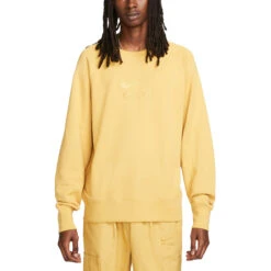 Nike Sportswear Air French Terry Crew Herren Sweatshirt Gelb
