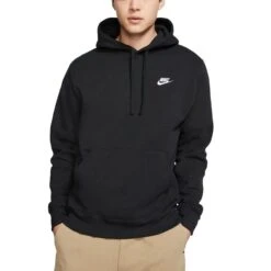 Nike Sportswear Club Fleece Hoodie Herren Kapuzenpullover Schwarz