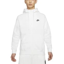 Nike Sportswear Club Fleece Zip Hoodie Herren Sweatjacke Weiß