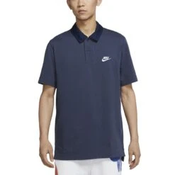 Nike Sportswear Rugby Polo Tee Herren Poloshirt Dunkelblau