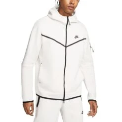 Nike Sportswear Tech Fleece Zip Hoodie Herren Kapuzenjacke Weiß Schwarz
