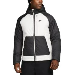 Nike Sportswear Therma-FIT Legacy Jacket Herren Winterjacke Dunkelgrau Weiß