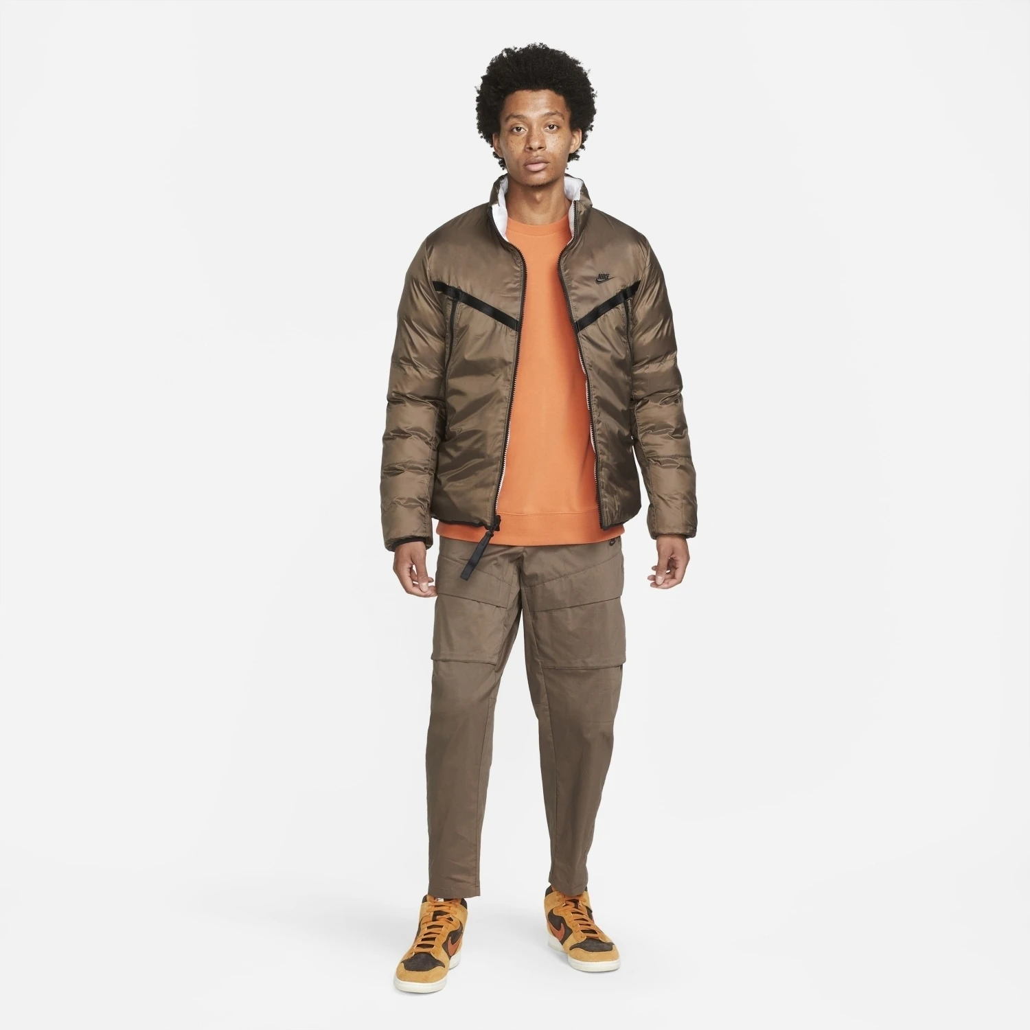 Nike Sportswear Therma-Fit Repel Jacket Herren Wendejacke Braun Schwarz Weiß – Bild 7