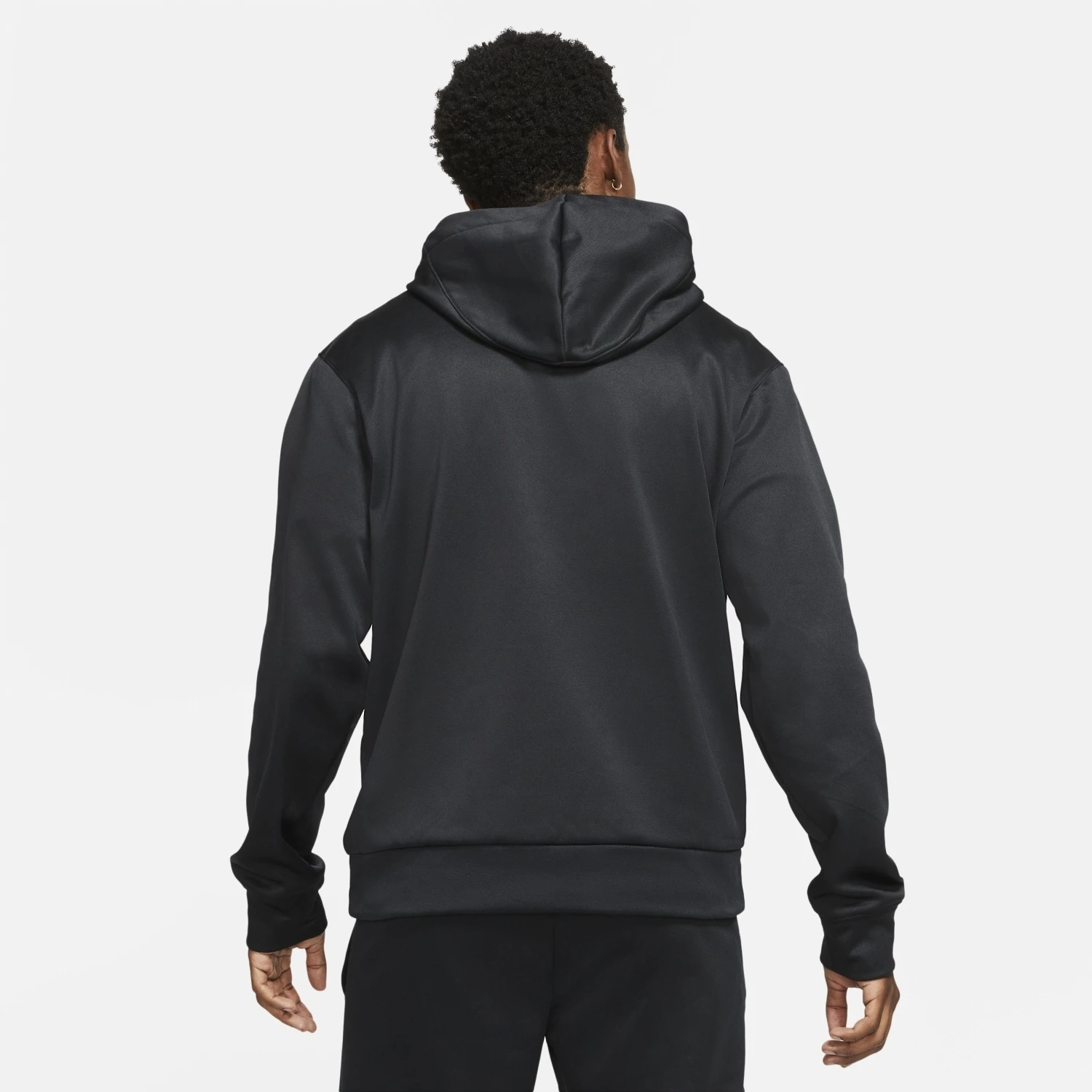 Nike Therma-Fit Basketball Hoodie Herren Kapuzenpullover Schwarz Weiß – Bild 2
