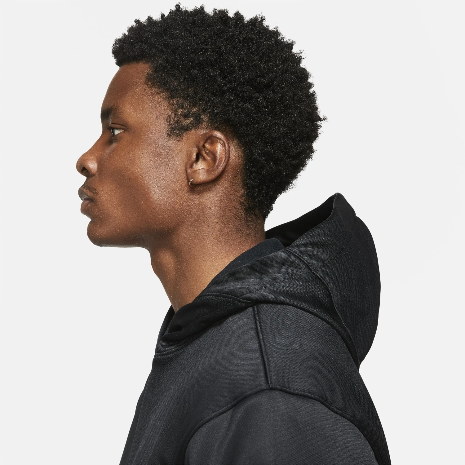 Nike Therma-Fit Basketball Hoodie Herren Kapuzenpullover Schwarz Weiß – Bild 5