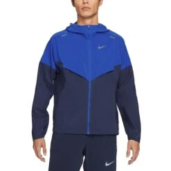 Nike Windrunner Running Hooded Jacket Herren Laufjacke Blau