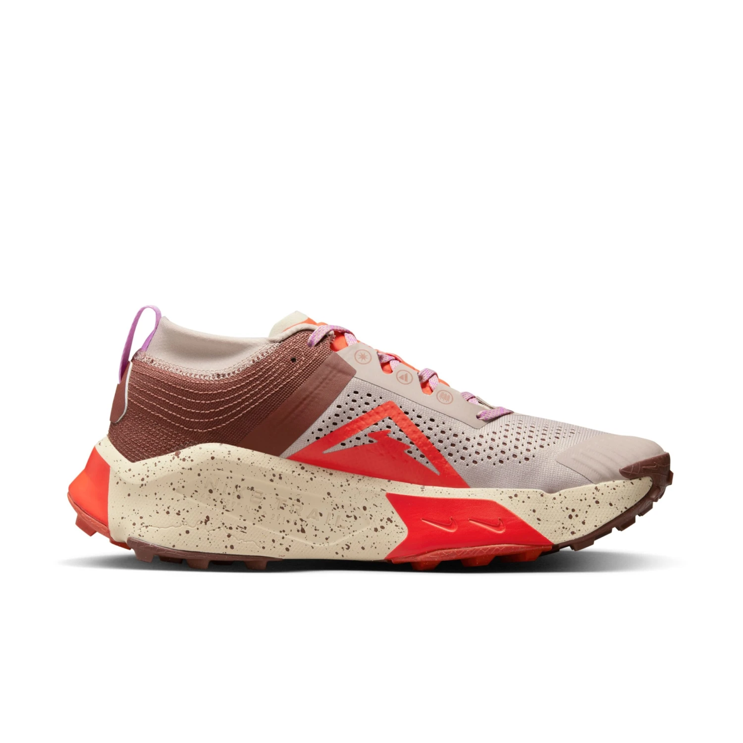 Nike ZoomX Zegama Herren Trail-Runningschuhe Rot Beige – Bild 7