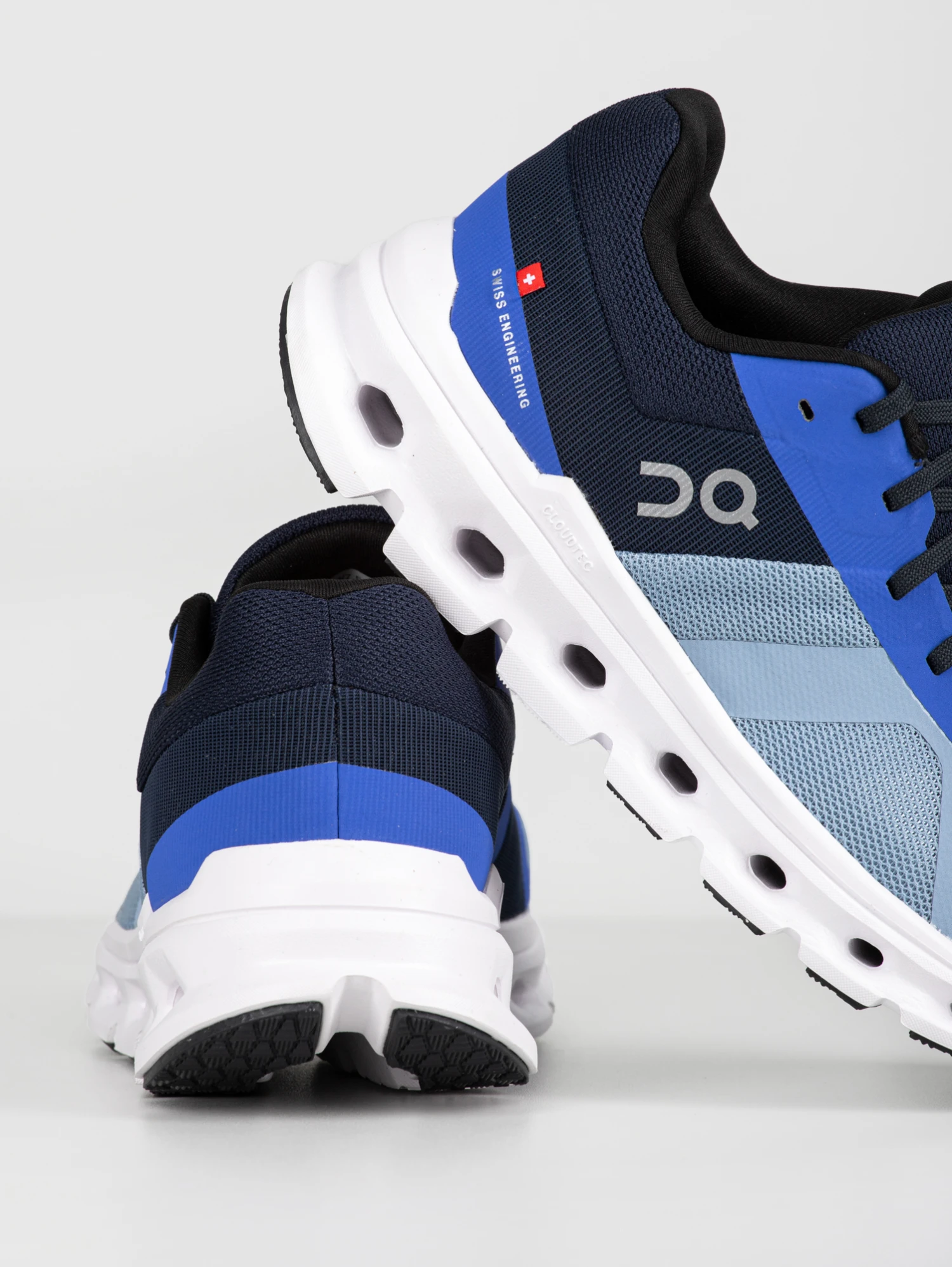 ON Running Cloudrunner Damen Laufschuhe Stabil Blau Weiß – Bild 7