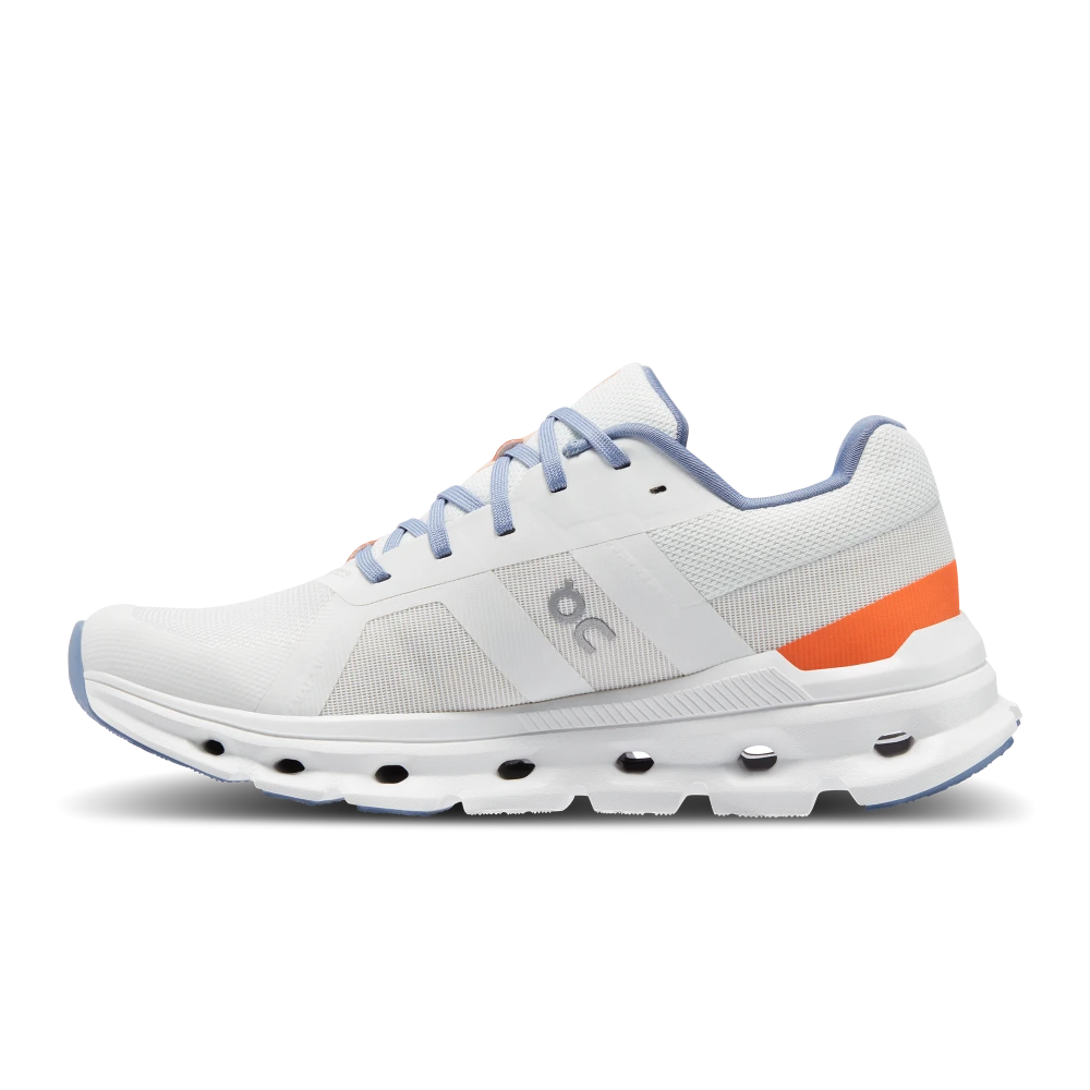 ON Running Cloudrunner 4 Damen Laufschuhe Stabil Weiß Hellblau Orange – Bild 3