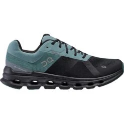 On Running Cloudrunner Waterproof Herren Laufschuhe Schwarz Türkis