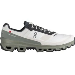 ON Running Cloudventure Waterproof Herren Trail-Laufschuhe Weiß Dunkelgrün