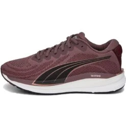 Puma Magnify Nitro Knit Damen Laufschuhe Neutral Dunkelrot Rose Gold