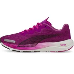 Puma Velocity Nitro 2 Damen Laufschuhe Lila Schwarz