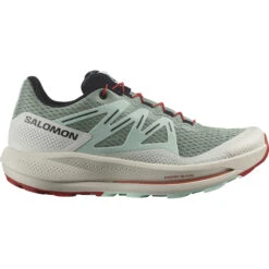 Salomon Pulsar Trail W Damen Trail-Laufschuhe Creme Hellgrün