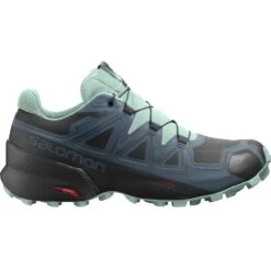 Salomon Speedcross 5 GTX Damen Trail-Runningschuhe Schwarz Blau