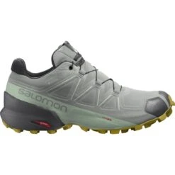 Salomon Speedcross 5 GTX Damen Trail-Runningschuhe Grau Grün