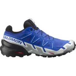 Salomon Speedcross 6 GTX Herren Trail-Runningschuhe Blau Schwarz Weiß