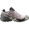 Salomon Speedcross 6 GTX Damen Outdoorschuhe Lila Beige Schwarz