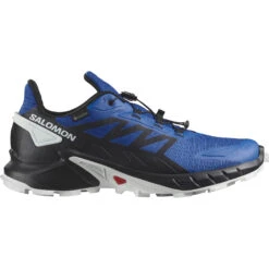 Salomon Supercross 4 GTX Herren Outdoorschuhe Blau Schwarz Weiß