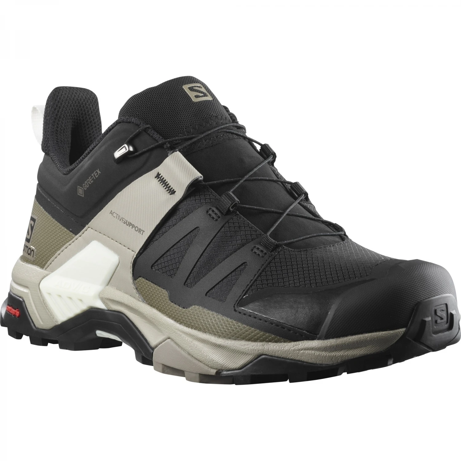Salomon X ULTRA 4 GTX Herren Outdoorschuhe Schwarz Khaki – Bild 4