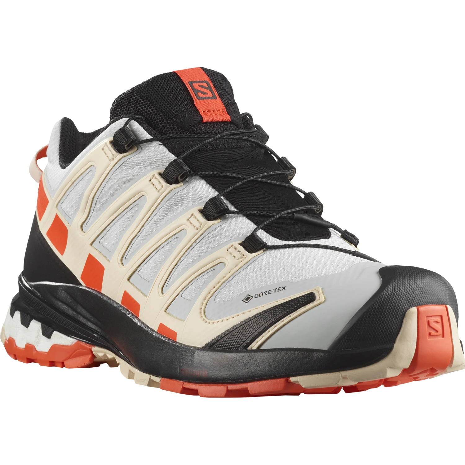 Salomon XA PRO 3D V8 GTX Damen Trail-Runningschuhe Weiß Beige Orange – Bild 4