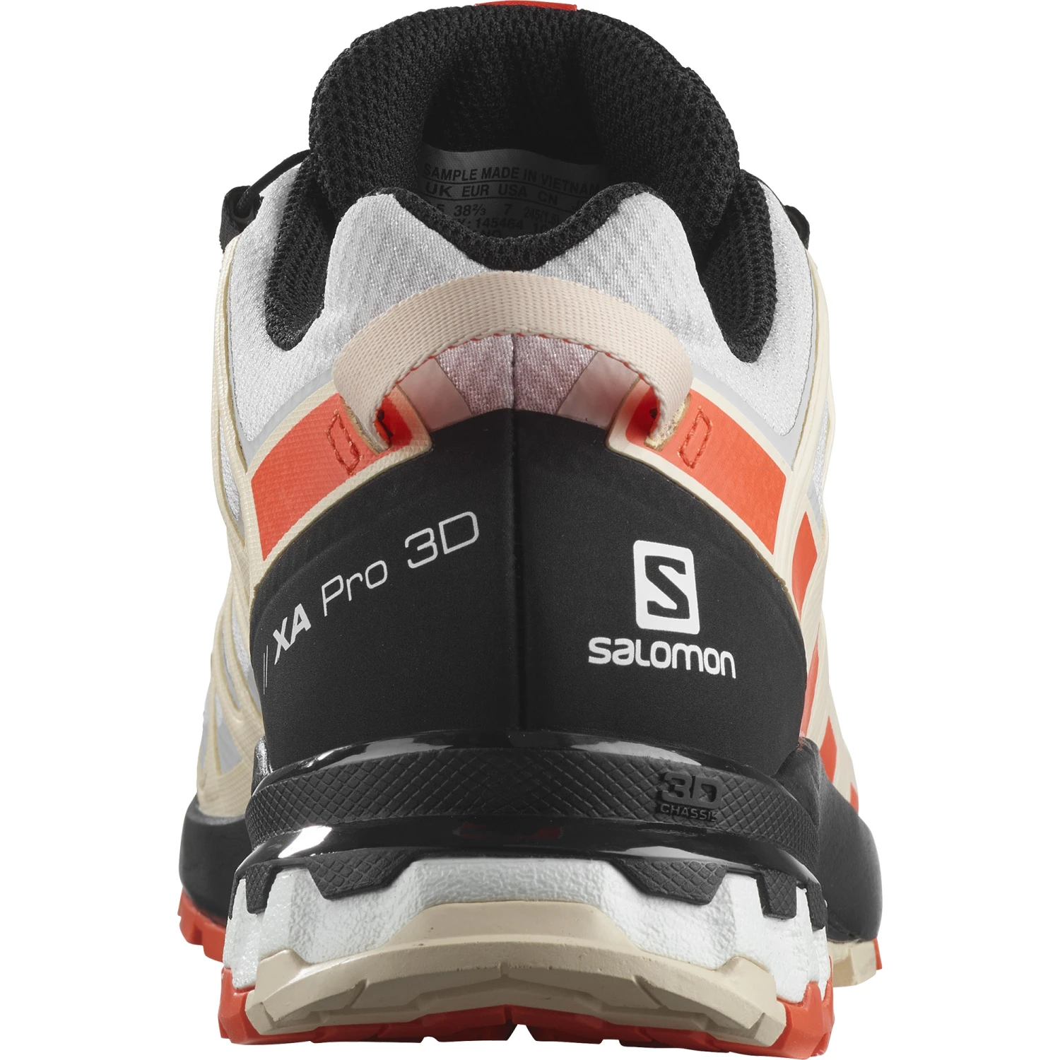 Salomon XA PRO 3D V8 GTX Damen Trail-Runningschuhe Weiß Beige Orange – Bild 5