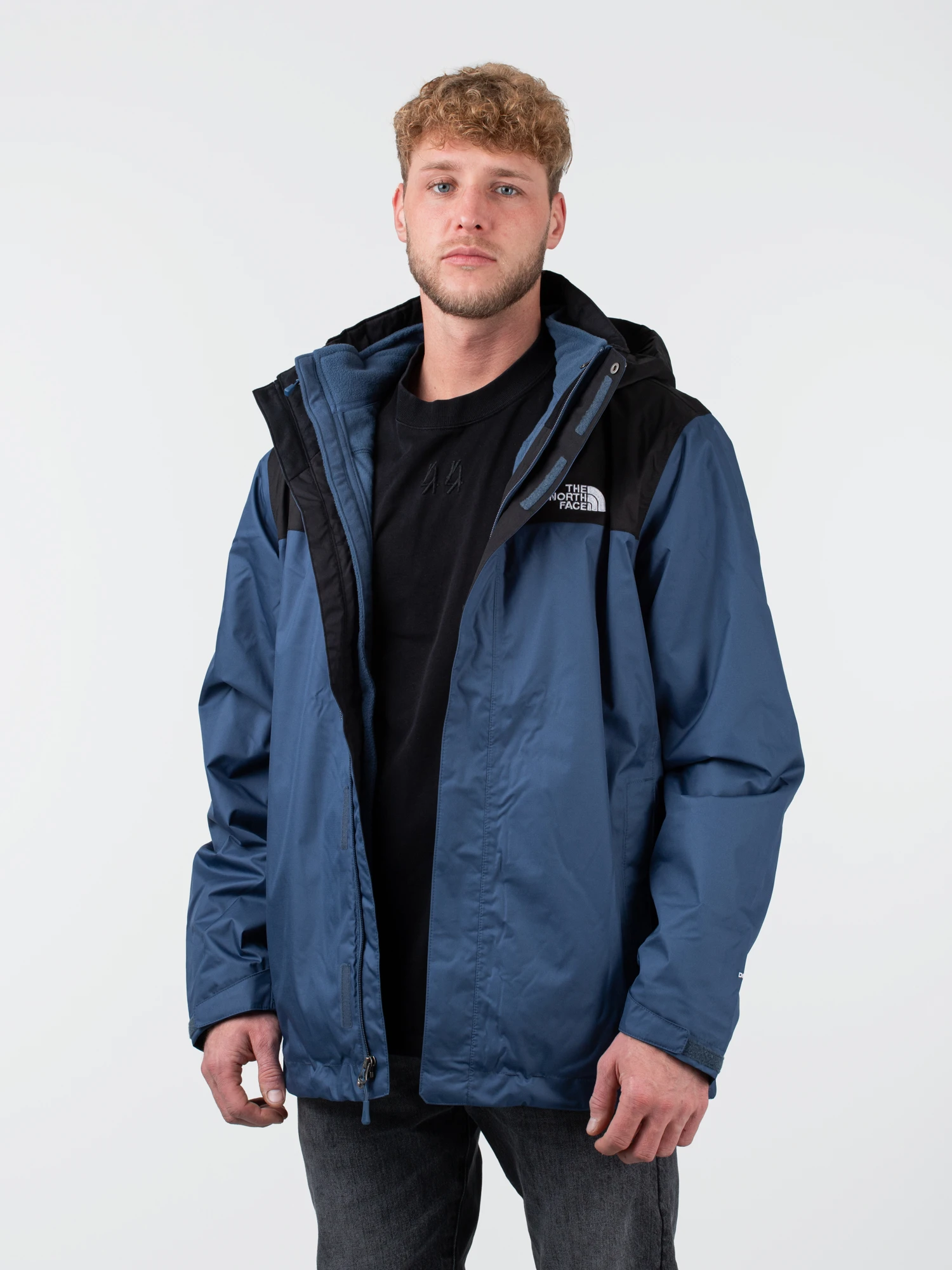 The North Face Evolve II Triclimate Jacket Herren Doppeljacke Blau Schwarz – Bild 2