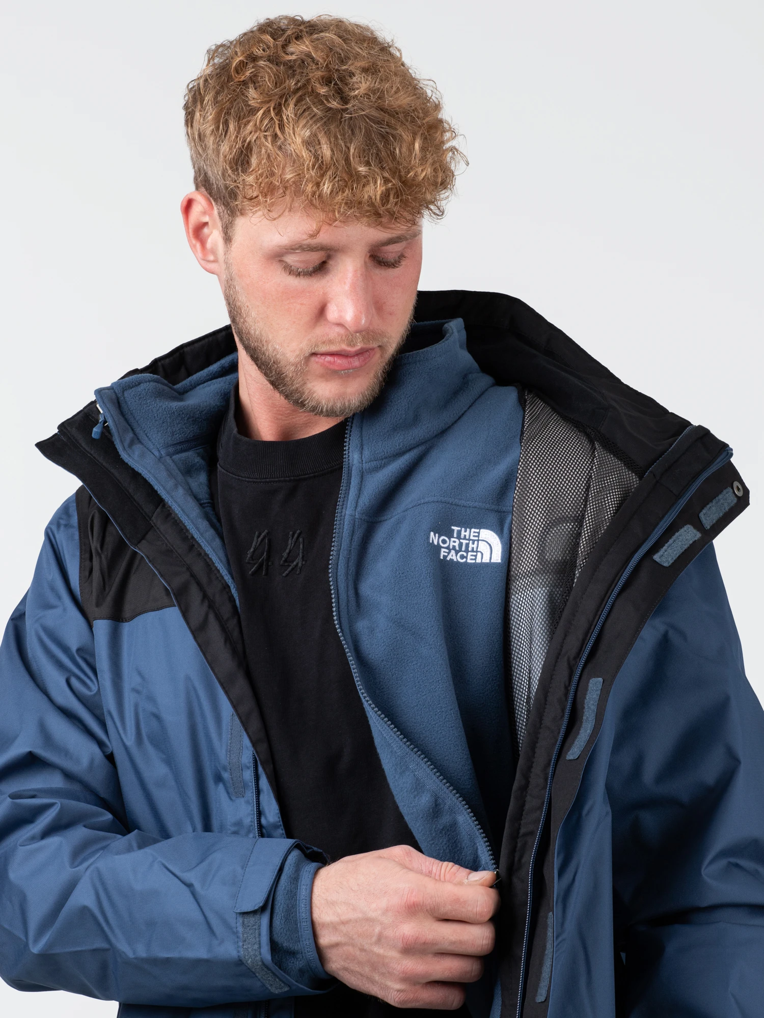 The North Face Evolve II Triclimate Jacket Herren Doppeljacke Blau Schwarz – Bild 5