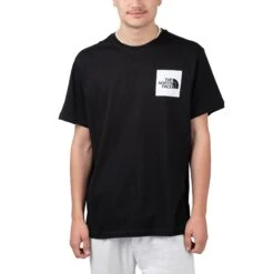 The North Face S/S Fine Tee Herren Freizeit T-Shirt Schwarz